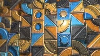 ExtrudedBauhausTruchetPatternGifAnim